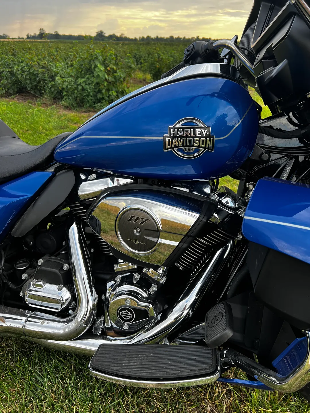 Harley-Davidson Street Glide Ultra 2025 logo on the side of the motorcycle